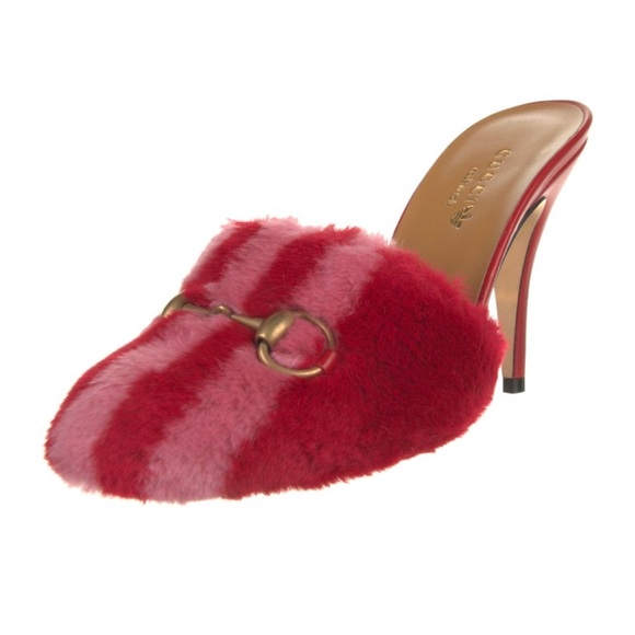 Gucci x Adidas Fur Mules - Picture 1 of 5
